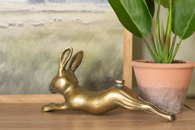 Gold Sprawling Bunny