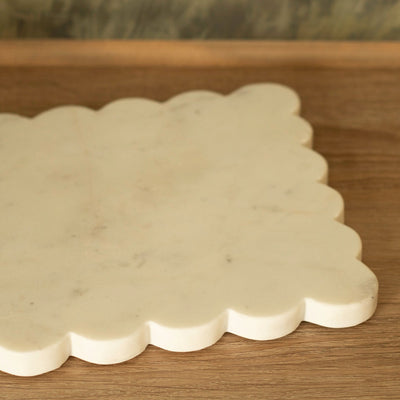 Opal Marble Scalloped Serving Board