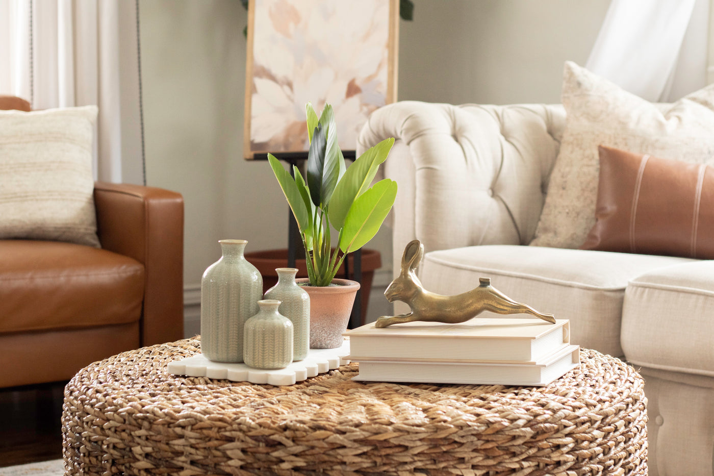 Potted Banana Leaf Plant
