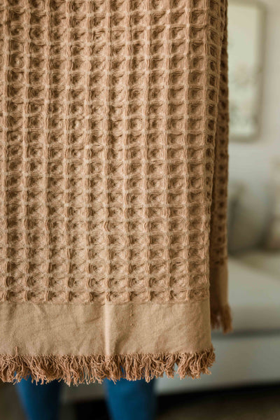 Rose Fringe Throw