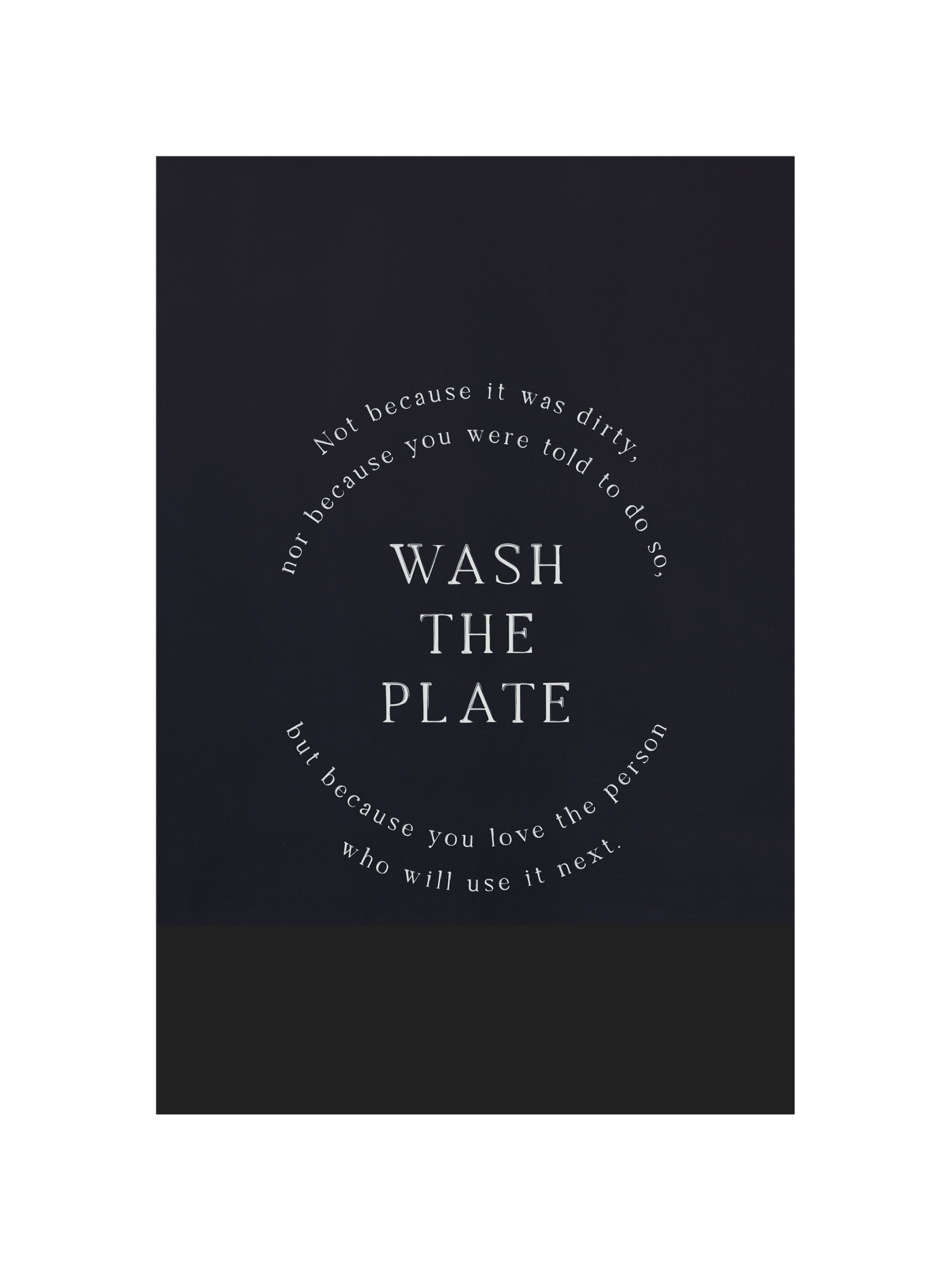 Wash the Plate | Mother Teresa