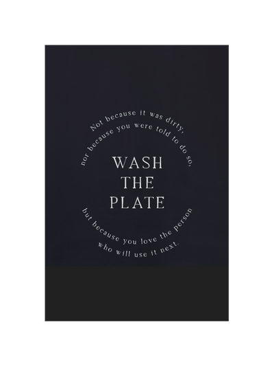 Wash the Plate | Mother Teresa