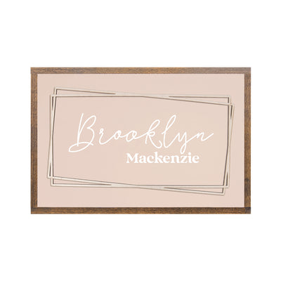 Geometric Custom Name Art | Multiple Font Options