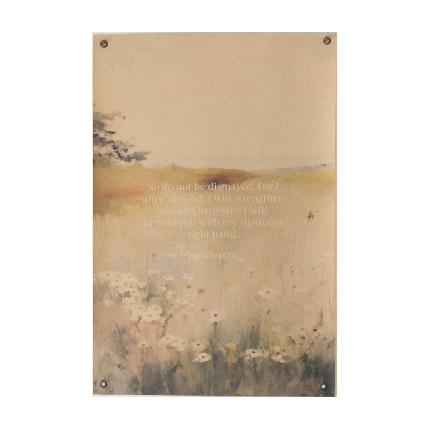 I Will Strengthen You Vintage Art | Canvas Banner