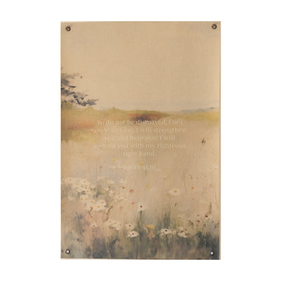I Will Strengthen You Vintage Art | Canvas Banner