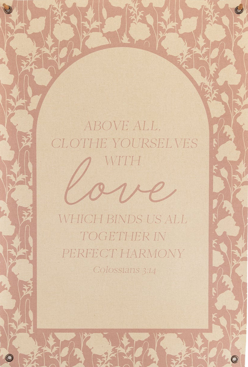 Clothed in Love | Canvas Banner