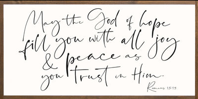 May the God of Hope