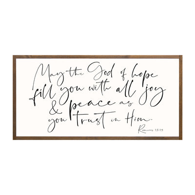 May the God of Hope