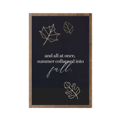 Summer Into Fall