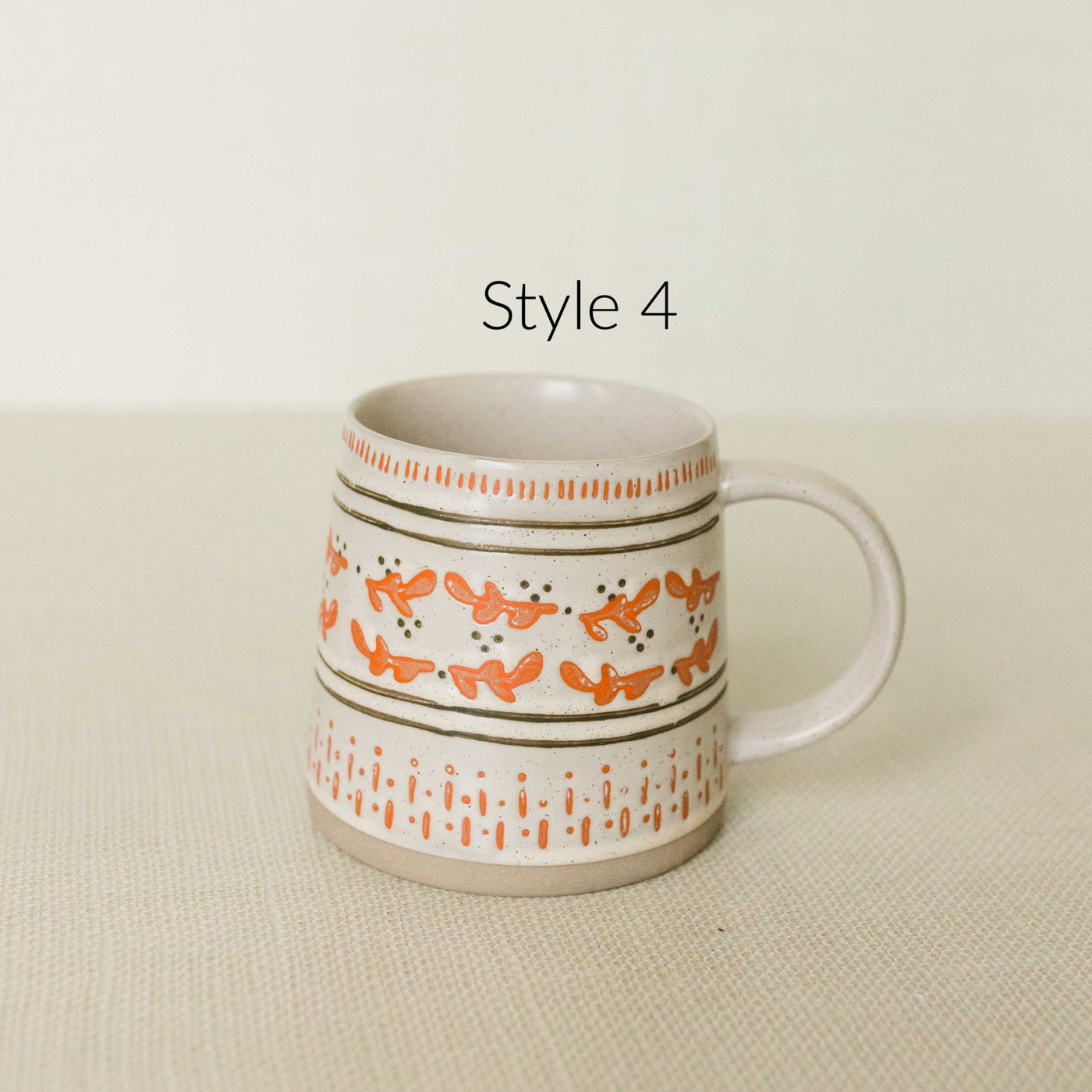 Hand Stamped Holiday Mugs | 4 Styles