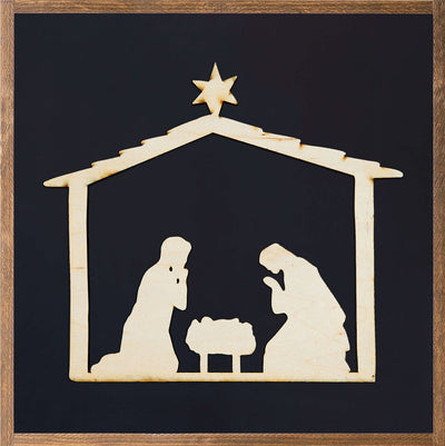 Wooden Nativity