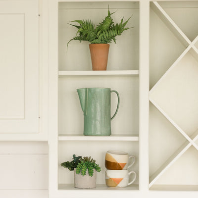 Glazed Stoneware Pitcher