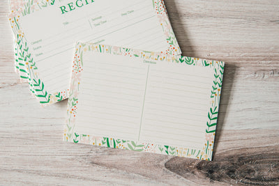 Garden Florals | Recipe Card Set