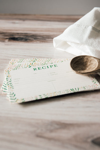 Garden Florals | Recipe Card Set