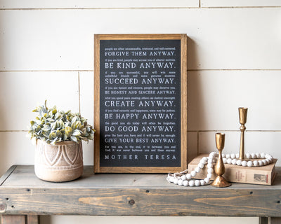 Love Them Anyway 12x18" | Ready to Ship