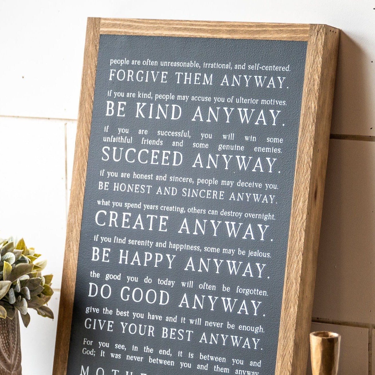 Love Them Anyway 12x18" | Ready to Ship