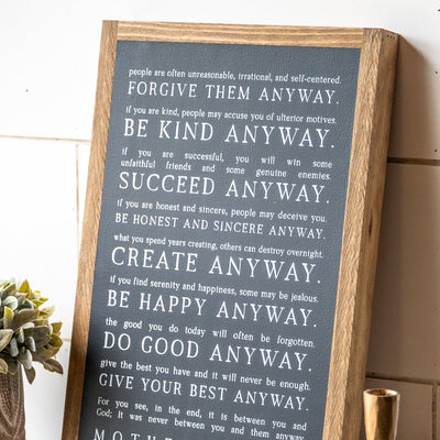 Love Them Anyway 12x18" | Ready to Ship
