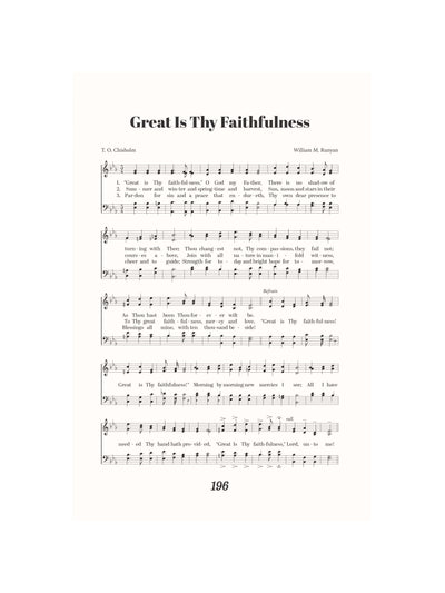 Great is Thy Faithfulness | Sheet Music