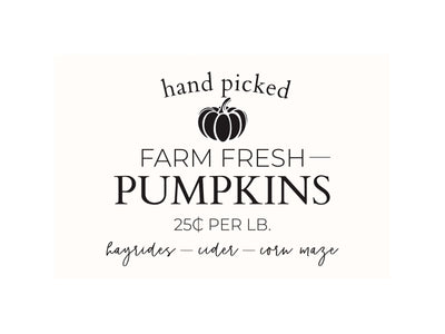 Hand Picked Pumpkins