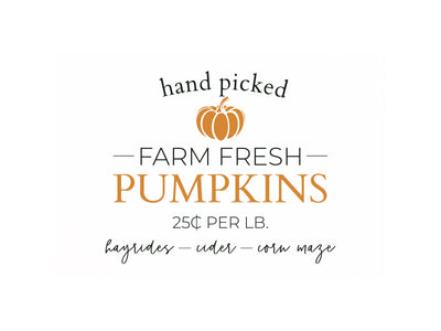 Hand Picked Pumpkins