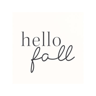 Hello Fall