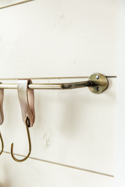 Metal & Leather Wall Hooks
