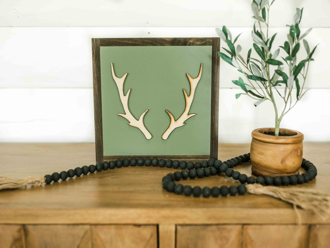 Wooden Antlers