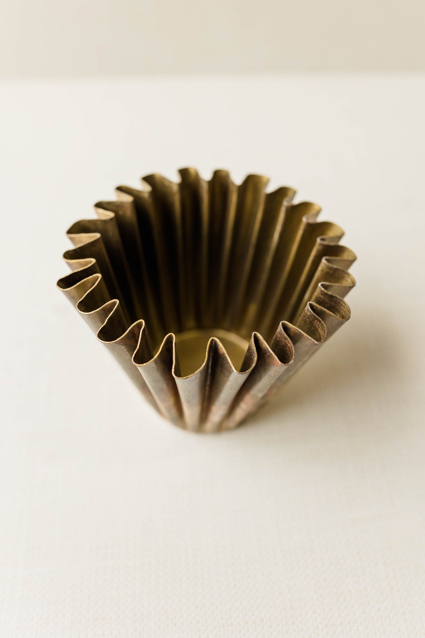 Fluted Gold Pot