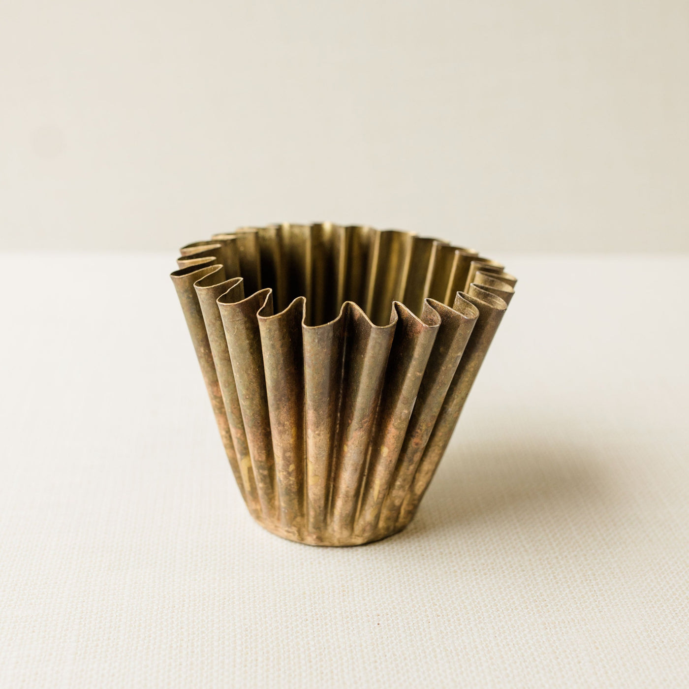 Fluted Gold Pot