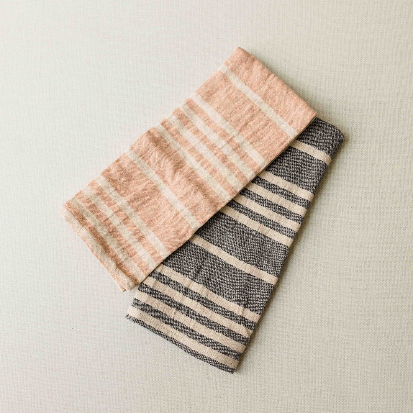 Navy + Blush Tea Towel Set