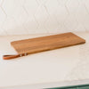 Acacia Wood and Leather Cheese Board