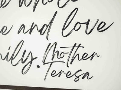 Love your Family | Mother Teresa