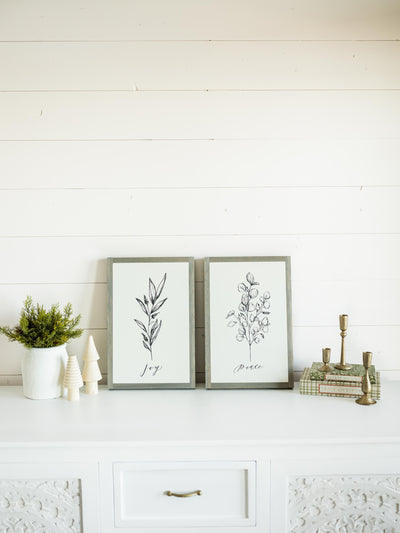 Joy and Peace Botanical | Pair or Single