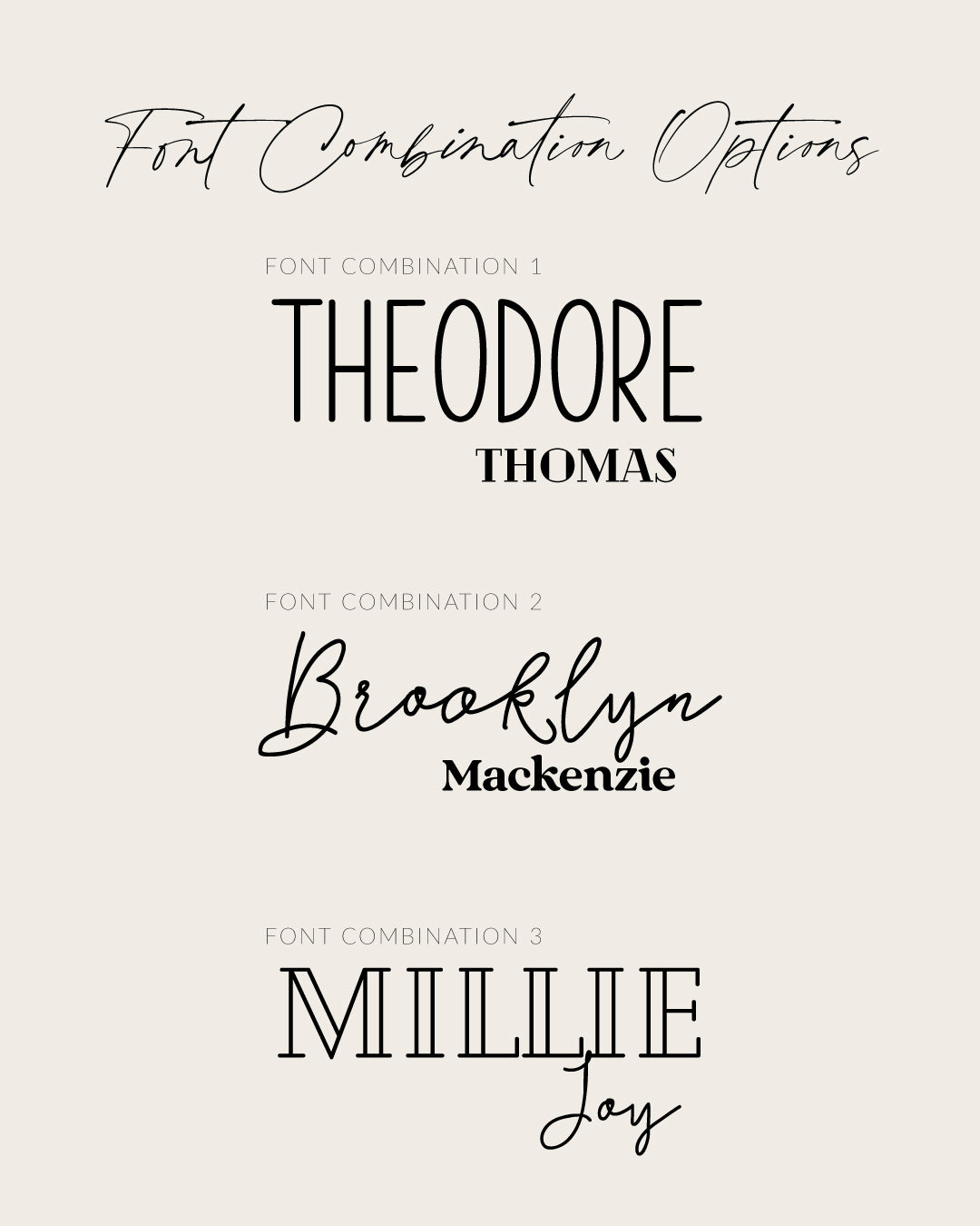 Floral Custom Name Art | Multiple Font Options