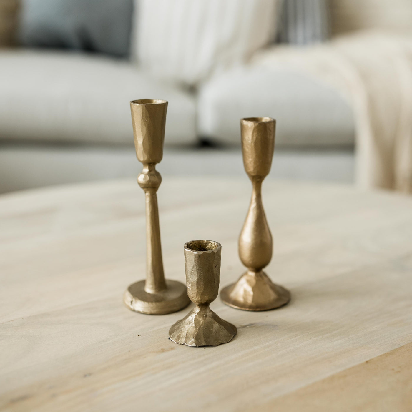 Kensington Antique Brass Taper Holders