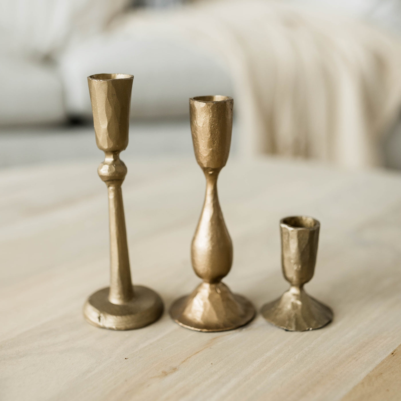 Kensington Antique Brass Taper Holders