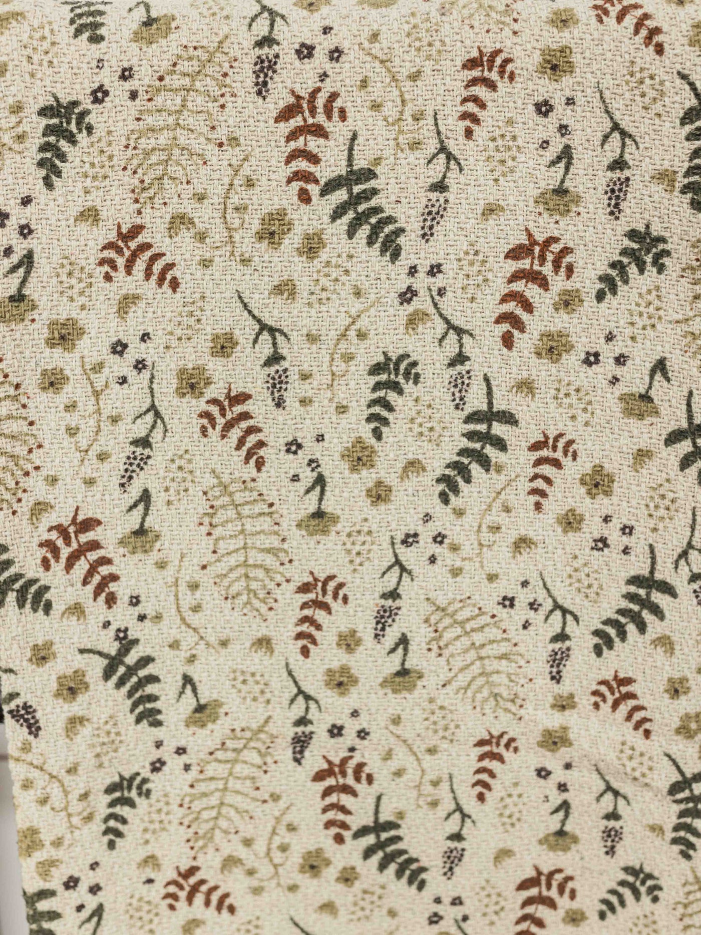 Printed Cotton Floral Throw